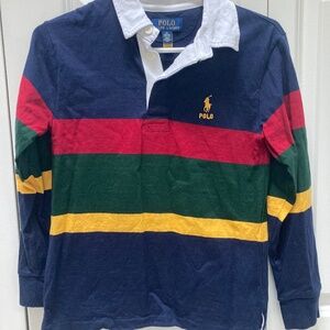Polo Ralph Lauren boys medium (10-12) rugby shirt in navy, forest green, etc.